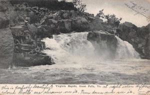 Great Falls Virginia Rapids Scenic View Antique Postcard K73536