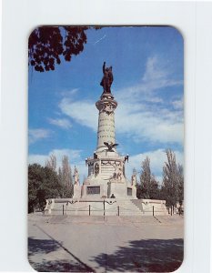 Postcard Benito Juarez Monument, Ciudad Juárez, Mexico