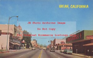 CA, Ukiah, California, Rexall Drug Store, 50s Cars, Mike Roberts No C16316