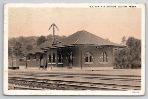 D.L. & W.R.R. Station Dalton Pennsylvania Postcard U30