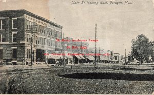 MT, Forsyth, Montana, Main Street, Looking East, Business Section