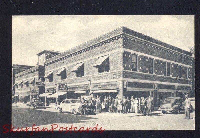 Excelsior Springs Missouri Downtown Street Scene 1940 S Cars Vintage Postcard Hippostcard