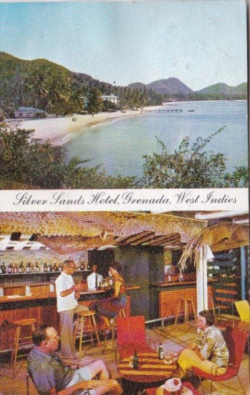 Grenada Silver Sands Hotel Showing Grand Anse Beach & Cocktail Lounge 1960