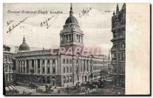 Postcard Old London Central Prison criminal court