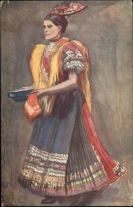 Mariska Undi Beautiful Woman Ethnic Costume c1910 Vintage Postcard