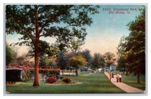 Greenwood Park Des Moines Iowa IA UNP DB Postcard Y4