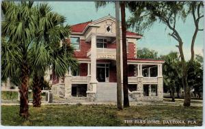 DAYTONA, FL Florida    The ELK'S HOME    c1910s    Postcard