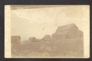 RPPC DAVID CITY NEBRASKA HAWKINS FARM BARN FARMING REAL PHOTO POSTCARD