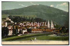 Old Postcard Louvesc Mount Chaix and the City