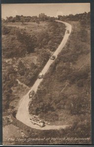 Somerset Postcard - The Steep Gradient of Porlock Hill, Somerset      RS9672