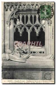 Postcard Old Death Dreux Chapelle St Louis Tomb of the Duke and Duchess of & ...