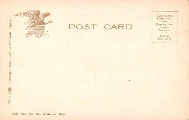 Military Battleship USS Columbia Antique Postcard J57856