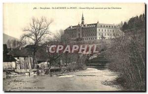 Old Postcard Dauphine St Laurent du Pont Large Hospital built by the Carthusians