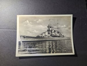 Mint Germany Military Navy Ship Postcard Heavy Cruiser Kreuzer Admiral Hipper
