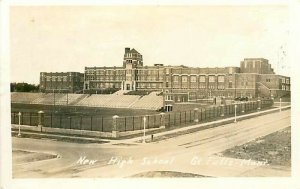 MT, Great Falls, Montana, High School, RPPC