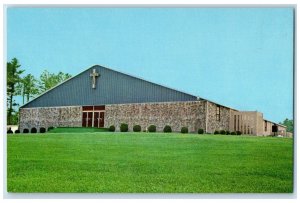 c1950 Faith Baptist Camp Ground Church Building Cross Resaca Georgia GA Postcard