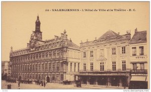 VALENCIENNES, L'Hotel de Ville et le Theatre, Nord, France, 10-20s