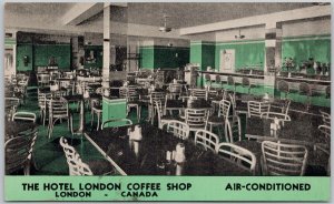 Hotel London Coffee Shop London Ontario Canada Advertising Postcard H62 *as is