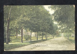 SALEM OHIO RESIDENCE STREET SCENE LINCOLN AVE. VINTAGE POSTCARD BAYARD OH.