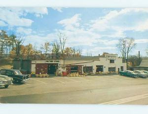 1950's OLD CARS & WORLD'S LARGEST BASKET STORE Putney Vermont Vermont VT j5814