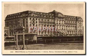 Old Postcard Deauville Fleurie Hotel Royal Beach