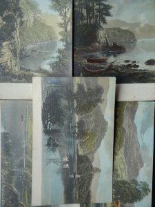 Cumbria Part Set of 5 x LOVELY LAKELAND c1902 UB Postcard by Raphael Tuck 5050