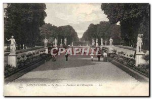 Saint Cloud Old Postcard Le Parterre park of & # 39orangerie