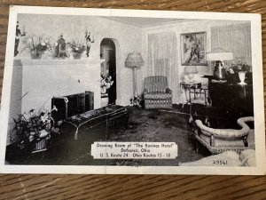 Original Vintage Postcard Early 1900's Interior View Ravines Hotel Defiance OH
