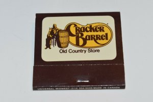 Cracker Barrel Old Country Store 30 Strike Matchbook