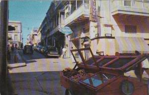 Puerto Rico San Juan Typical Street Scene 1965