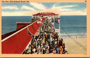 Maine Old Orchard Beach View Of The Pier