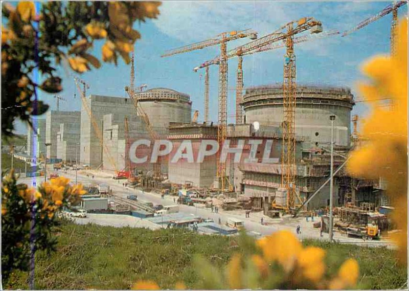 Postcard Modern Nuclear Center Paluel (Seine-Maritime) View of 4 slices