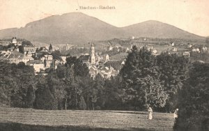 Vintage Postcard Baden-Baden Northern Black Forest Spa Town In Germany