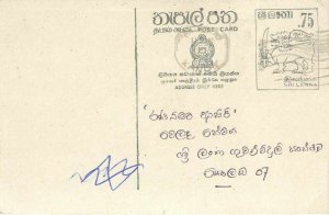 Entier Postal Stationery Postal Sri Lanka Ceylon Lion