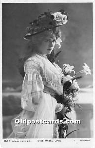 Miss Mabel Love Theater Actor / Actress Postcard
