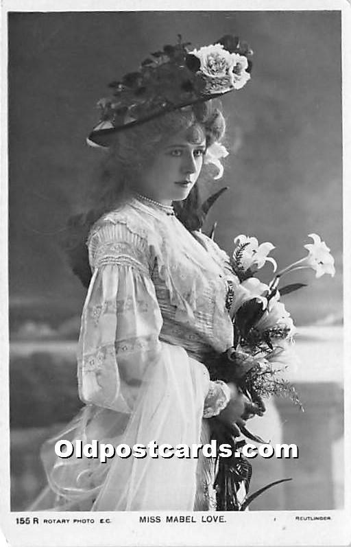 Miss Mabel Love Theater Actor / Actress Postcard