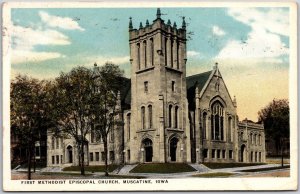 2019 First Methodist Episcopal Church Muscatine Iowa IA Posted Postcard