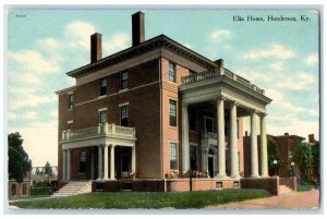 c1910 Elks Home Exterior Building Henderson Kentucky KY Vintage Antique Postcard