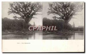 Stereoscopic Card - Pau - Parc Beaumont - Old Postcard