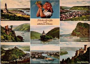 Germany Greetings Gruesse Vom Schoenen Rhein