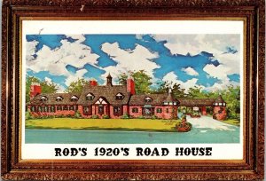 Rods Road House West Orange New Jersey NJ Postcard Unposted Vintage Vtg Dexter 
