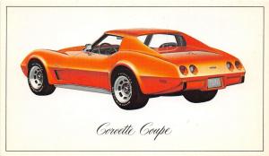 C17/ Chevrolet Corvette Advertising Postcard Chrome Muscle Car 1976 Coupe 4