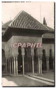 Postcard Modern Granada Alhambra Patio de los leones Templete