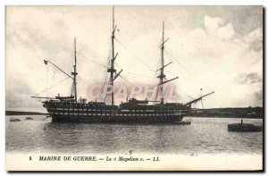 Old Postcard Boat War Navy Magellan