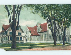 Divided-back CHURCH SCENE Glens Falls - Lake George New York NY AD2034