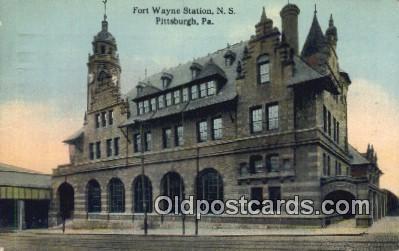Fort Wayne Station, NS Pittsburgh, PA, Pennsylvania, USA Depot Railroad 1912 ...