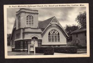 MA St Paul's Methodist Episcopal Church LUDLOW MASS ME