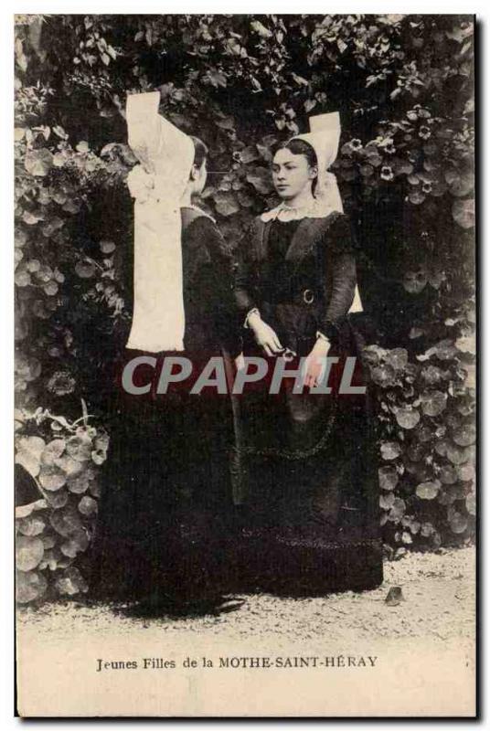 Deux Sevres - La Mothe Saint Heraye - Girls - Old Postcard