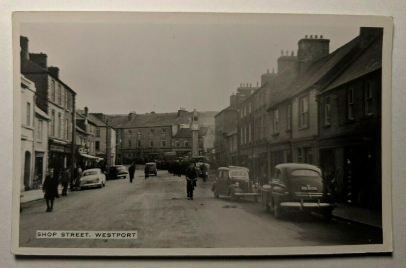 Mint Vintage Shop Street Westport Mayo Ireland Real Picture Postcard 