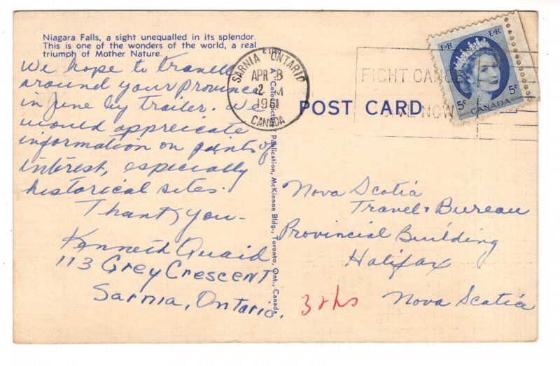 General View, Niagara Falls, Ontario, Used 1961
